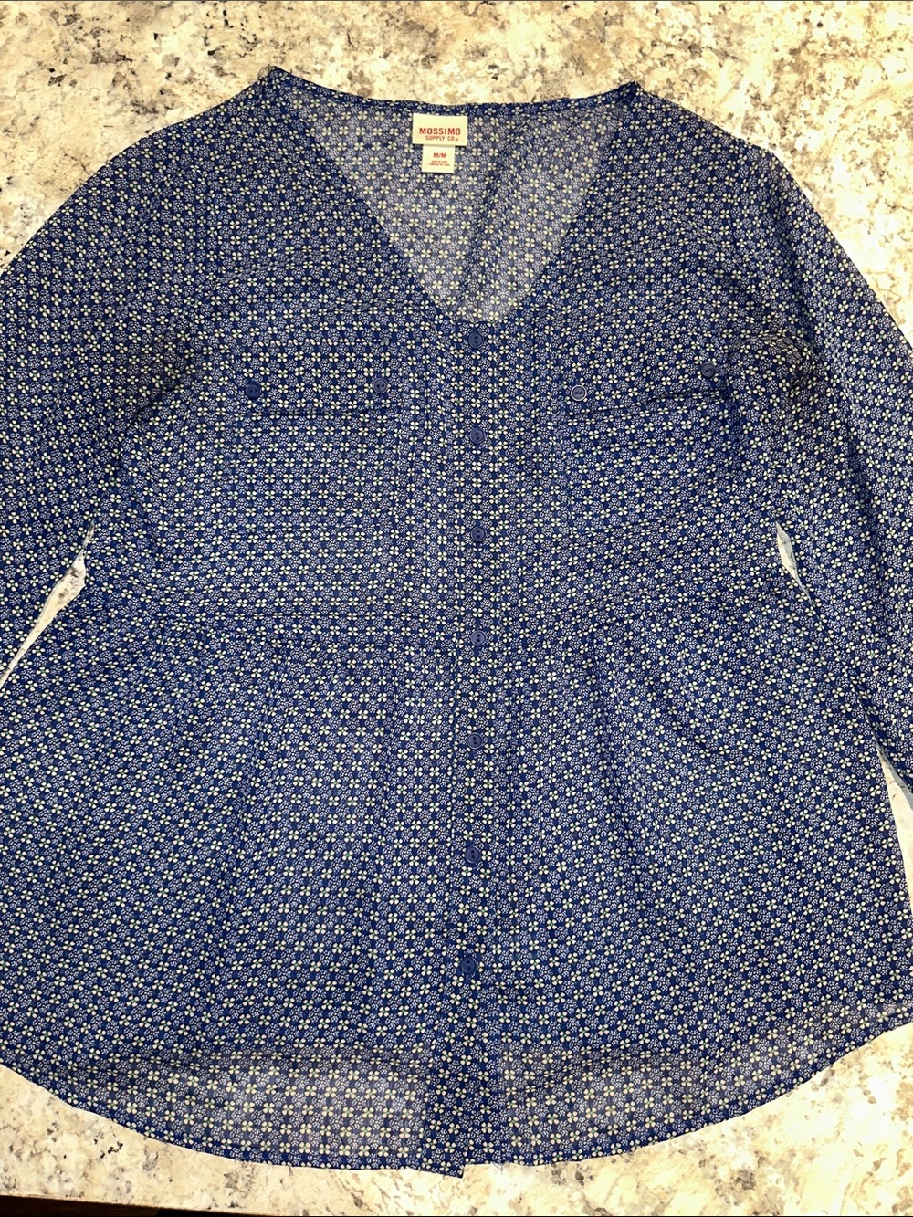 Mossimo Supply Co. Women’s Floral Button Up Top Size Medium